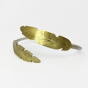 Bracelet jonc Feuilles sauvages